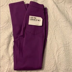 Celebrity Pink high rise skinny purple
